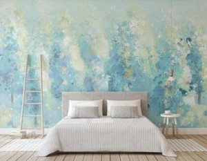 3D Forest Hand Drawn Self-adhesive Removeable Wallpaper Wall Mural - Picture 1 of 8