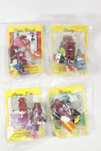 (4) 1980er Hardee's California Rosinen Set Benny Anita Break Buster - versiegelt - Bild 1 von 6