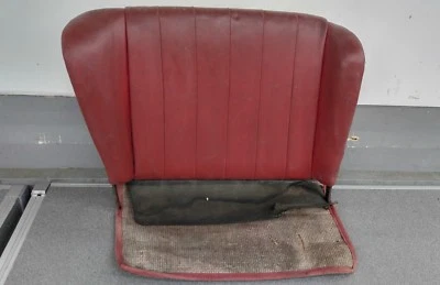 VERY NICE USED ORIGINAL GENUINE PORSCHE 356B COUPE RIGHT REAR SEAT BACK RED 9 - Image 1 of 4