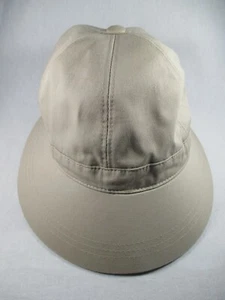 Eddie Bauer Beige Outdoor Wide Brim Stretch S/M Visor Cap Hat Great Condition - Picture 1 of 7