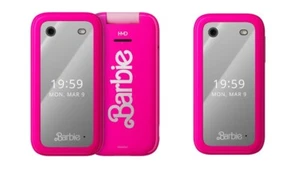 Nokia HMD Barbie Phone 2024 Pink Dual Sim Flip Phone By FedEx - Picture 1 of 5