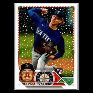 Bryce Miller RC 2023 Topps Holiday Seattle Mariners Rookie Card #H65 - Picture 1 of 2