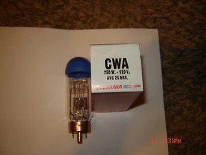  CWA Lamp Bulb 125V, 750W Sylvania Projection Lamp Projector Bulb,New - Picture 1 of 1