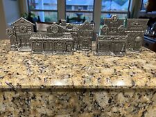 Pewter Christmas town