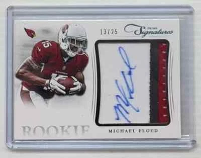 2012 Prime Signatures Michael Floyd Rookie Patch Autograph Auto Jersey RC #13/25 - Изображение 1 из 2