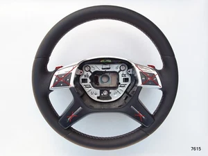 MERCEDES AMG ML GL G W212 W166 W463 NUOVA NAPPA PELLE SW GRIGIO PUNTO / SPESSO - Foto 1 di 13