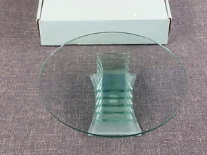 Partylite 8.5 Inch Glass Stratus Candle Holder With Box - Picture 1 of 7