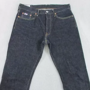 Studio D'artisan Selvedge Jeans Mens W32 L26 Dark Blue Crop Slim Japanese SD-107 - Picture 1 of 14