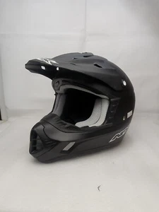 NFX FX-17 MATTE BLACK Motocross Dirtbike Quad 4 Wheeler ATV Helmet Large - Foto 1 di 6