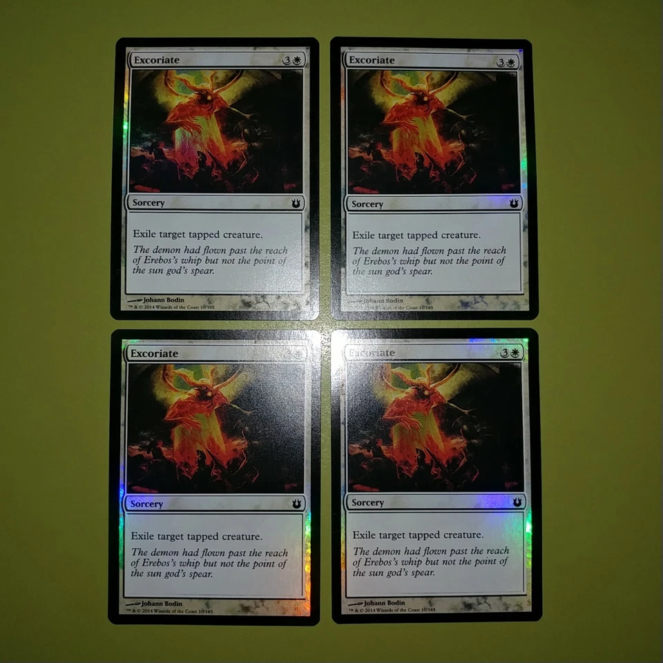 FOIL Excoriate x4 Born of the Gods 4x Magic the Gathering MTG - Image 1 of 1