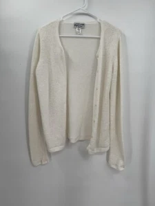 Pendleton Strick Cardigan weiß Baumwollmischung Größe Small Tall - Bild 1 von 5