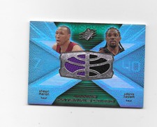  2008-09 SPx Winning Materials Combos #WMCMH Shawn Marion/Udonis Haslem Heat