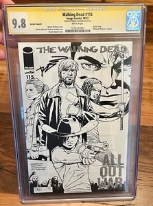 The Walking Dead #115 CGC 9.8 Cover N Variant Midnight Release Kirkman Signed - Picture 1 of 5