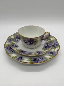 Rosenthal Teetasse Kaffeetasse Chrysantheme Viktoria Luise Stiefmütterchen - Bild 1 von 9