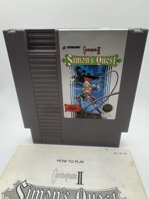 Castlevania II: Simon's Quest (NES, 1988). with Manual Authentic