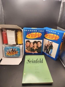 Seinfeld - 2004 DVD Boxed Set Seasons 1-3 + Script, Salt & Pepper Shakers, Cards - Picture 1 of 15