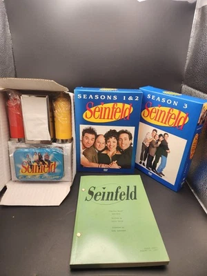 Seinfeld - 2004 DVD Boxed Set Seasons 1-3 + Script, Salt & Pepper Shakers, Cards - Image 1 of 4