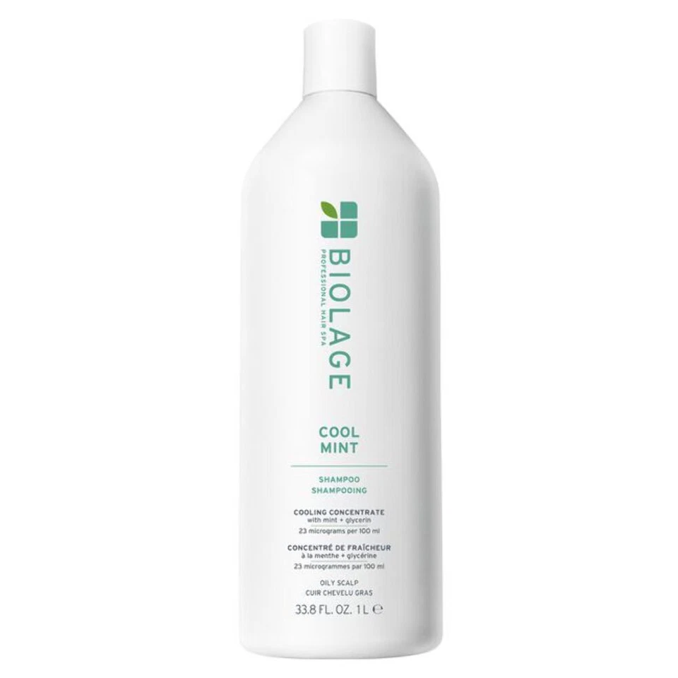 Set of 2 Matrix Biolage Scalp Sync Cooling MINT Shampoo 33.8 Oz 1 Liter