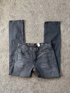 Jeans Harley Davidson Motorcycles denim nero 100% cotone uomo taglia 34 X36 - Foto 1 di 5