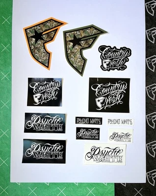 Набор наклеек Yelawolf Famous Stars And Straps Psycho White Blink 182 Slumerican - Изображение 1 из 4