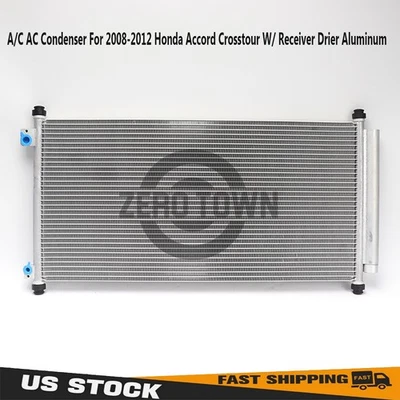 Aluminum AC Condenser For 2008-12 Honda Accord Crosstour W/ Receiver Drier 3669 Foto 1 de 4
