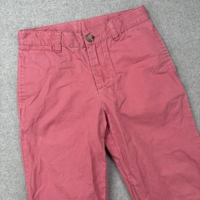Pantalones chinos Polo Ralph Lauren para niños talla 7 Nantucket rojo prenda teñida cintura ajustable Foto 1 de 4