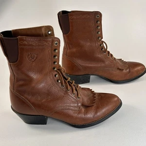 Ariat Damengröße 9 B Stil Nr. 15880 Lederstiefel Heritage Schnürstiefel braun - Bild 1 von 11