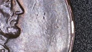 1985 P Lincoln Memorial Penny Die Cracks And Rim Cud 2.61 Grams - Picture 1 of 11