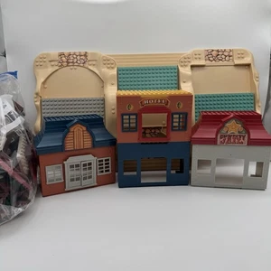 Figuras incompletas de colección Mega Bloks Western Cactus Town 9204 edificios base - Imagen 1 de 15