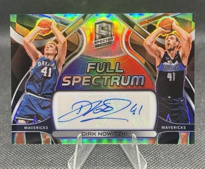 21-2022 Panini Spectra Dirk Nowitzki Full Spectrum Auto /49 - Image 1 of 2
