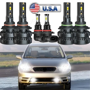 For Toyota Matrix 2003-2008 6x LED Headlight High Low Beam Fog Light Bulb Kit 6k - Picture 1 of 23