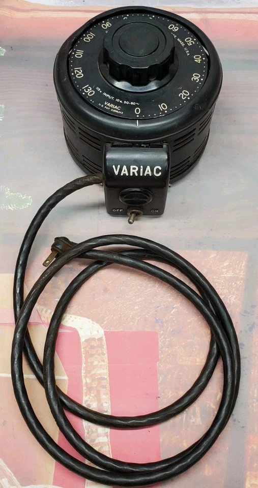 RADIO GENERAL DE COLECCIÓN TIPO V10 M T 10A AUTOTRANSFORMADOR VARIAC - HECHO EN EE. UU. Foto 1 de 4