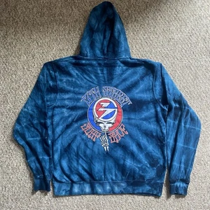17th Street Surf Shop Fleece Hoodie Mens Large Blue Steal Your Face Bears RARE - Picture 1 of 13
