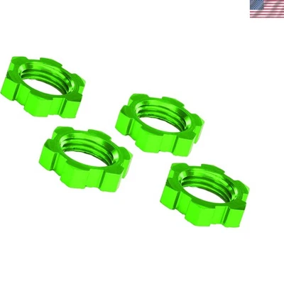 Lightweight Green Anodized-Aluminum 17mm Wheel Nuts for Ultimate Performance - Image 1 of 2