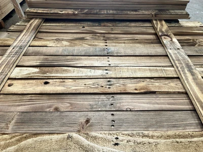 5sqm Reclaimed Pallet Wood | Scorched Timber | Unsanded - Image 1 of 4