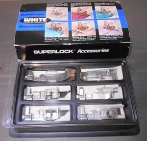 Weißes Superlock Nähzubehör 6-teiliges Set - Bild 1 von 16