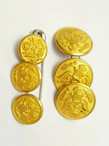 Waterbury Civil War Buttons, insgesamt 6 in neuwertigem Zustand  - Bild 1 von 7