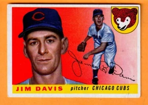 Jim Davis Chicago Cubs 1955 Topps #68 RC Red Bluff California arrugado - Imagen 1 de 2