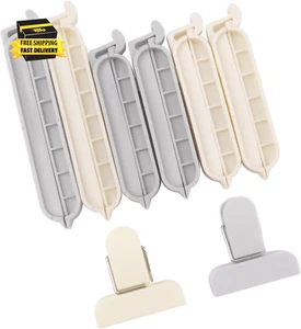 8 Pack Bread Bag Closers, Two Types Food Clips, Piping Bag Clips for Food Packag - Picture 1 of 5