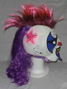 PSYCHO CLOWN SIGNED AUTO'D SEMI PRO MASK BAS COA LUCHA LIBRE AAA PYSCHO CIRCUS C - Picture 1 of 7
