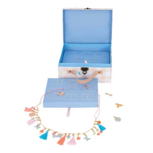 CHRISTMAS Luxury Enamel Charm Necklace Advent Calendar Suitcase - Picture 1 of 5