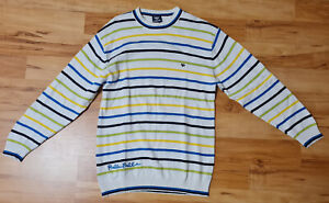 Pelle Pelle Pullover Sweatshirt Herren Gr. S/M Weiß HipHop Vintage 90s
