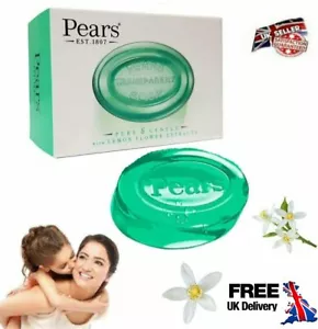 Pears Transparent Green Soap Pure & Gentle with Lemon FLower Extract 125g - Picture 1 of 2