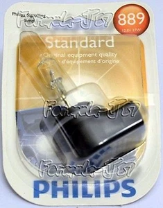 Philips Standard 889 27W Two Bulbs Light Turn Signal Backup Reverse Replacement - Picture 1 of 8