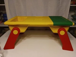 Vintage LEGO 1994 Building Table Portable Storage Folding Legs Lap Tray 25.5x13” - Picture 1 of 8