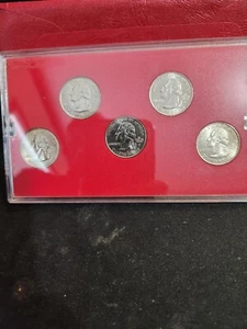 2008- State Quarters 5 Coin Set 50 States Program-BU in Plastic Case - Picture 1 of 1