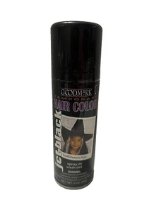 GoodMark JET BLACK Temporary Hair Color Spray On Wash Out 3oz Discont Packaging - Picture 1 of 3