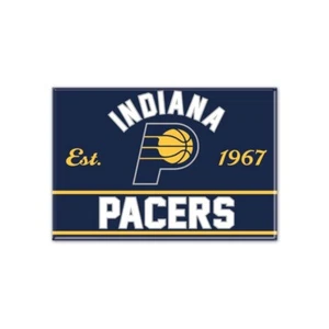 TWO (2) INDIANA PACERS, 2.5" X 3.5" METAL MAGNETS FROM WINCRAFT - Picture 1 of 2