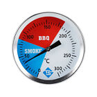 BBQ Temperature Thermometer Gauge Barbecue BBQ Grill Smoke Temperature Gauge