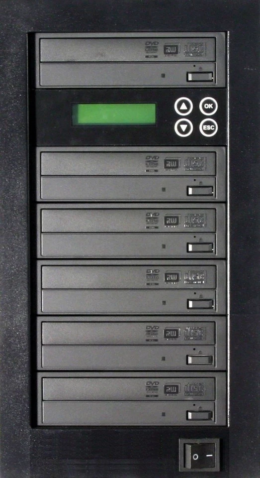 MediaStor #a06 1-5, 1 to 5 Target 24X DVD LiteOn Burner Duplicator Replication - Image 1 of 1